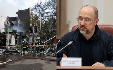 Шмыгаль о последствиях массированной атаки на Украине: 20 раненых, 40 поврежденных зданий