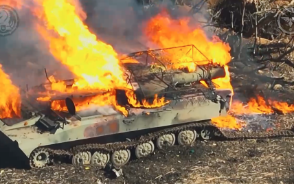 ВСУ сожгли вражеский "Метеорит" на Авдеевском направлении: яркое видео