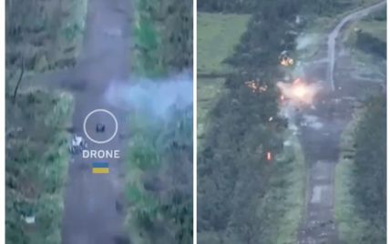 Видео из будущего: ВСУ показали, как наземный дрон атакует позицию врага